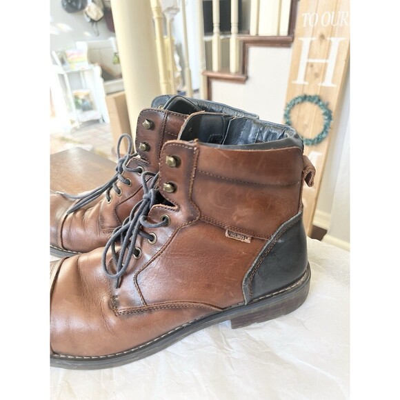 Pikolinos York Leather Lace-Up  Ankle Boots Men’s Size 45 11 $250 Brown Black main image 12